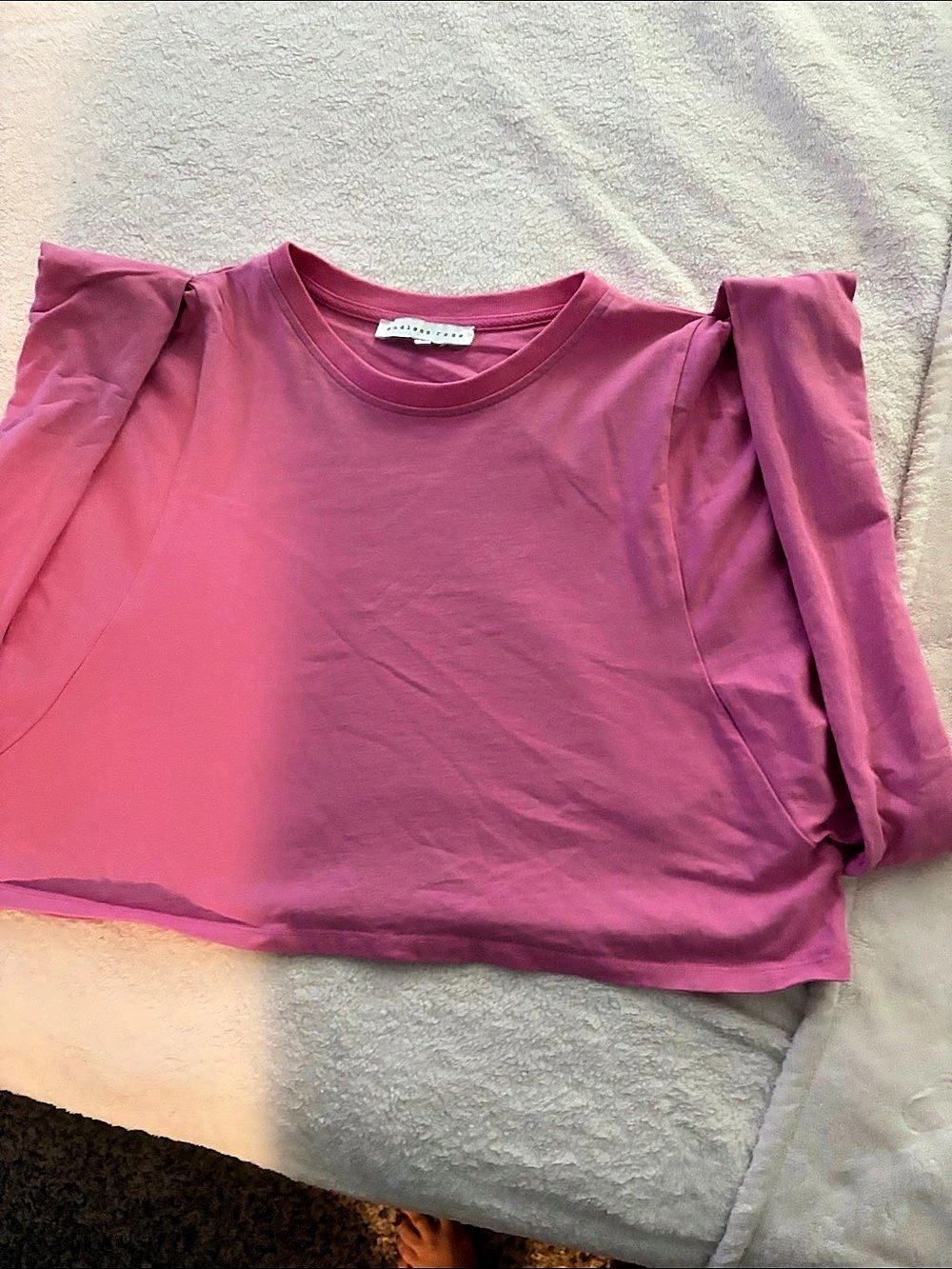 endless rose Shoulder Pad Tee Pink Medium